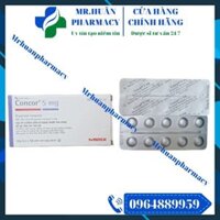 Concor 5mg (Hộp 3 vỉ x 10 viên) – Thuốc điều trị rối loạn nhịp tim