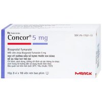 Concor 5mg Merck (H/30v) – Hỗ trợ ổn định huyết áp, cải thiện suy tim