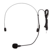 Condenser Headset Microphone &amp; Flexible Wired Boom 3.5mm Mono  XLR 3Pin  XLR 4Pin Connector Black - 3.5mm Straight Angle