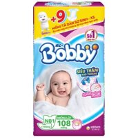 [CỘNG 9 MIẾNG] Miếng lót sơ sinh Bobby Newborn 1-108 miếng