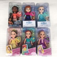 Công chúa disney nhỏ nhắn disney công chúa búp bê nhỏ nhắn Frozen Elsa Anna 20cm