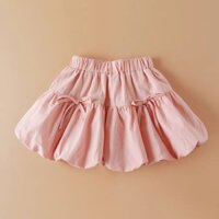 Công chúa quần áo mùa hè chiên cô gái đường phố trẻ em ren nơ hoa