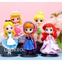 Công Chúa Trang Trí Bạch Tuyết Lọ Lem Elsa Anna Hình Nàng Tiên Cá Bánh Để Bàn Bé Gái Quà Tặng