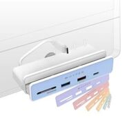 CỔNG CHUYỂN CHUYÊN DỤNG IMAC 24″ HYPERDIVE 5-IN-1 USB-C HUB HD34A6 (KÈM 7 MIẾNG DÁN THEO MÀU IMAC 24″) Hàng Chính Hãng Nhập Khẩu USA