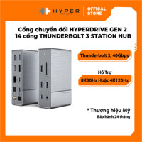 Cổng chuyển đổi HYPERDRIVE GEN 2 14 cổng THUNDERBOLT 3 STATION HUB - HD-G2TB314