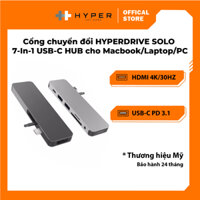 Cổng chuyển đổi HYPERDRIVE SOLO 7-In-1 USB-C HUB cho Macbook/Laptop/PC - GN21D