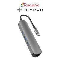Cổng chuyển đổi HyperDrive 6-in-1 USB-C Hub HD233B - Hàng chính hãng - Gray