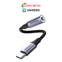 Cổng chuyển đổi Ugreen USB-C to 3.5mm Audio Cable AV161 - Hàng chính hãng - Xám