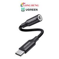 Cổng chuyển đổi Ugreen USB-C to 3.5mm Audio Cable AV161 - Hàng chính hãng - Đen