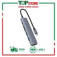 Cổng Chuyển Hyper HyperDrive Bar 6-in-1 USB-C Hub HD22E For Macbook, Ipad Pro 2018, PC & Devices - Hàng Chính Hãng - Grey - 0.1m