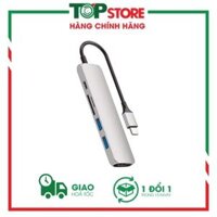 Cổng Chuyển Hyper HyperDrive Bar 6-in-1 USB-C Hub HD22E For Macbook, Ipad Pro 2018, PC & Devices - Hàng Chính Hãng - Silver - 0.1m