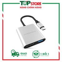 Cổng Chuyển HyperDrive 4K HDMI 3-in-1 USB-C Hub for MacBook, PC &amp; Devices HD259A gray - chính hãng