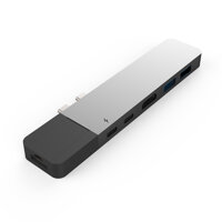Cổng chuyển Hyperdrive NET 6 in 2 Hub USB-C cho MacBook Pro và MacBook Air - Silver - Hàng Chính hãng