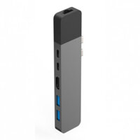 Cổng Chuyển HyperDrive Net 6-in-2 Hub For USB-C MacBook Pro 2016 2017 2018 GN28N - GRAY