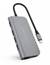 Cổng Chuyển Hyperdrive Power 9-In-1 USB-C Hub For Ipad Pro 2018, Macbook, Ultrabook & USB-C Devices (HD30F)