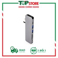 Cổng chuyển Hyperdrive SOLO 7 in 1 USB-C Hub cho MacBook và PC - GN21D - Gray - Hàng Chính Hãng