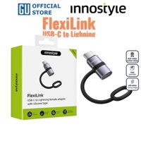 Cổng Chuyển OTG Innostyle FlexiLInk USB-C to Lightning Female Adapter With Silicone Tape ST-530GY PD30W USB2.0 480Mbps