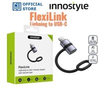 Cổng Chuyển OTG Innostyle FlexiLInk Lightning to USB-C Female Adapter With Silicone Tape ST-540GY PD30W USB2.0 480Mbps
