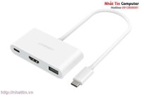 Cổng chuyển USB Type C 3.1 sang USB 3.0 và HDMI Macbook 2015 Ugreen 30377