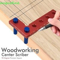 Công cụ đánh dấu cạnh vuông AUGUSTINE, Máy đánh dấu trung tâm chế biến gỗ bằng hợp kim 90 độ, Tủ khắc xây dựng chắc chắn Làm công cụ tìm trung tâm vuông Mini chính xác Đo công cụ