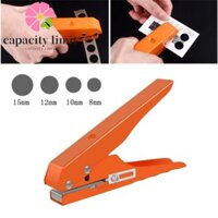 Công cụ đục lỗ giới hạn NĂNG LƯỢNG, 8MM 10MM 12MM 15MM Lỗ da đục lỗ cạnh dải Kìm đục lỗ, Máy khoan hợp kim chế biến gỗ di động Vít Thẻ góc tròn Tín dụng