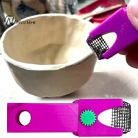 Công cụ gốm NcVHrt dành cho công cụ đánh bóng tay điêu khắc đất sét sứ để làm mịn góc và cạnh mài Dụng cụ chà nhám đất sét / mới /