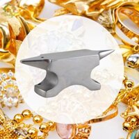 Công cụ tạo khối đe sừng đôi Bothyi cho thợ rèn thợ rèn bằng thép không gỉ thu nhỏ, dụng cụ trang sức 1 mảnh