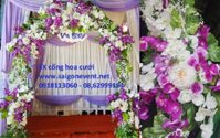 Cổng cưới hoa lan tím trắng - Mã: CH-062