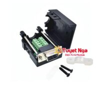 Cổng DB9 Cái Nối Dây Domino Vỏ Nhựa Có Vít
