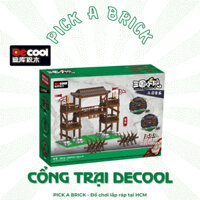 Cổng doanh trại DECOOL 20515 - Đồ chơi lắp ráp xếp hình PAB thành trì trung cổ MOC Tam Quốc