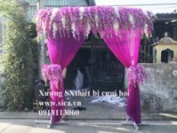 Cổng hoa cưới lan tím - Mã: CH-191