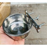 Cóng inox đựng thức ăn chống gắp cho vẹt