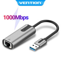 Cổng kết nối mạng Vention USB 3.0 sang LAN Gigabit 10/100/1000mbps thích hợp cho laptop Apple/ PC