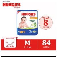 (Cộng Miếng) Bỉm Huggies quần/dán đủ size Dán NB70/S56//M76 Quần M76/L68/XL62/XXL56 mẫu mới tràm trà skin care