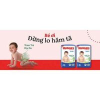 [Cộng Miếng] Tả Quần Huggies đủ size M76/L68/XL62/XXL56 - Mẫu Tràm Trà Mới