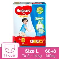 Cộng miếng - Tã/Bỉm Huggies quần/dán đủ size NB74/S88/M74/L68/XL62/XXL56 bao bì mới