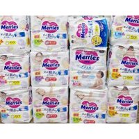 (Cộng Miếng)Tã Dán/ Quần Bỉm Merries Nội Địa Nhật NB96 / S88 / M68 / L58/ M64/ L50/ XL44/XXL24