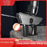 Công nghệ đen nổ súng nước điện đồ chơi trẻ em công suất lớn hoàn toàn tự động súng nước vòi kép ch