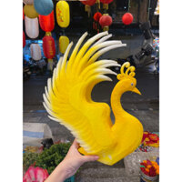 Công / Phượng xốp dẻo phun màu cao 50cm làm oản, dâng lễ