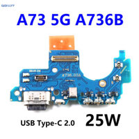 Cổng Sạc Ban Thay Thế Cho Samsung Galaxy A73 A736 A736B Điện Thoại USB Sạc Cáp Mềm Dự Phòng SM-A736B