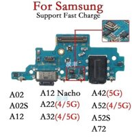 Cổng sạc Usb Dock sạc cho Samsung Galaxy A02 A02S A12 Nacho A22 A32 A42 A52 A52S 72 4G 5G Bảng sạc Mô-đun Flex