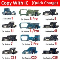 Cổng Sạc USB Micro Dock Kết Nối Ban Cáp Mềm Cho Oppo Realme 7 7i 6 6i 5 5i 2 3 Pro C11 C20 C25 C12 C15 C21 Phần