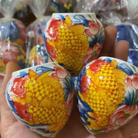 Cóng Sứ cho chim ăn hàng Vẽ Tay phụ kiện lồng chim chích choè, Hoạ mi cao cấp