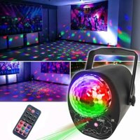 [Công suất lớn] Đèn Laser 3 trong 1 Quả cầu ma thuật Đèn chiếu sáng Laser Disco Trang trí Giáng sinh, lễ hội, tết