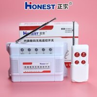 Công tắc 4 Kênh Honest HT-6804-1 1KM bộ điều khiển từ xa 1000M 220V 380V