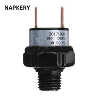 Công tắc áp suất không khí NAPKERY, Phần mở rộng ren đen 90 đến 120 PSI, Sử dụng an ninh 24V và 12V 1 / 4 Inch NPT Máy nén khí trao đổi áp suất