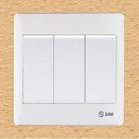 Công tắc ba 1 chiều 10A 250V loại phím lớn Sino S983D1