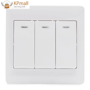 Công tắc ba 1 chiều có LED 10AX 51031BD