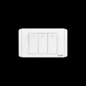 Công tắc ba 1 chiều phím lớn có đèn S68DN3