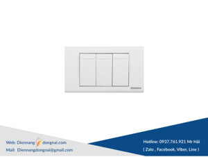Công tắc ba 1 chiều phím lớn S183D1 Sino